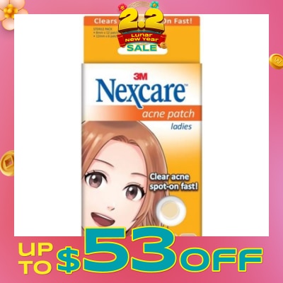 3M NEXCARE Acne Patch Ladies (Clear Acne Spot On Fast) 18s