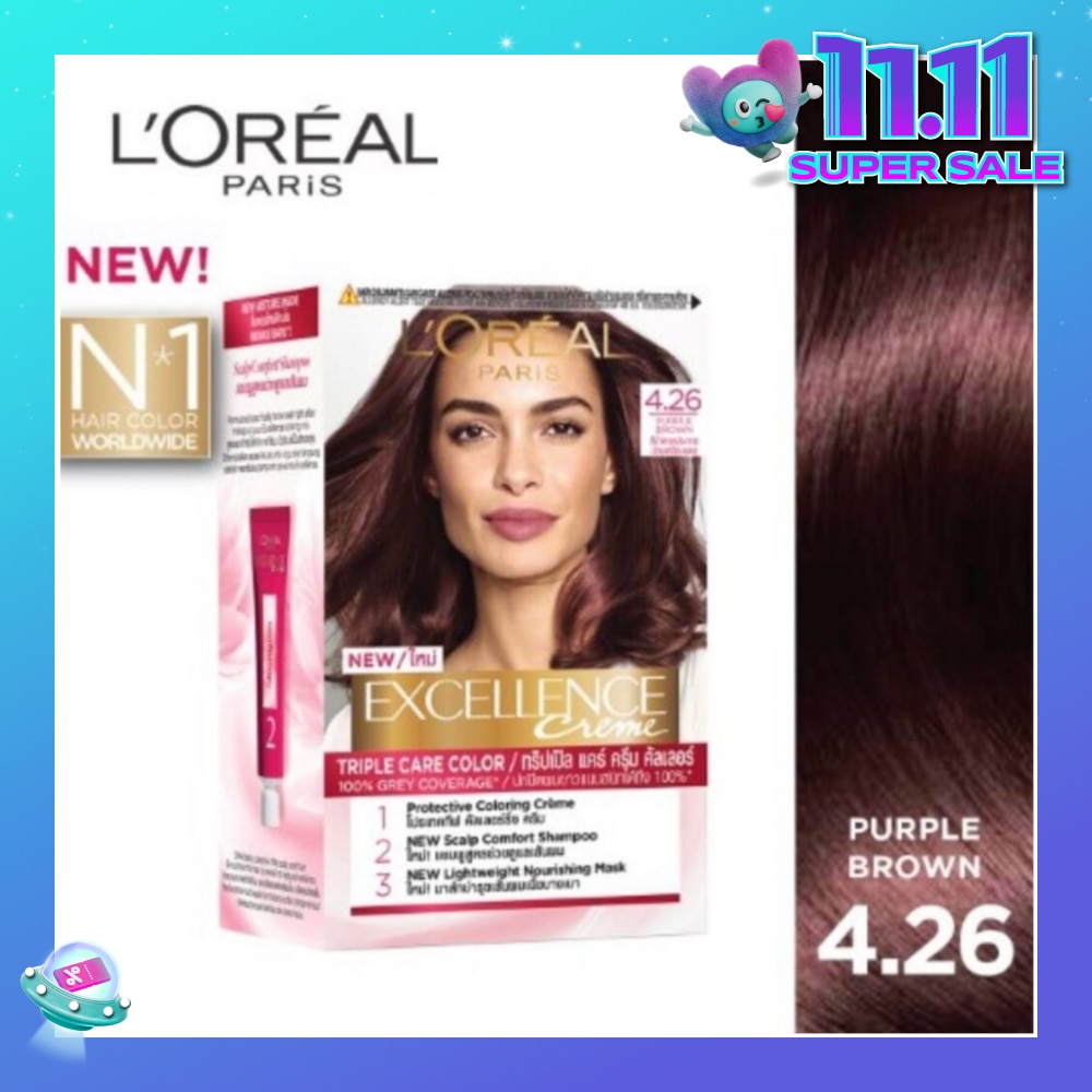 L'OREAL PARIS EXCELLENCE Crème Purple Brown #4.26