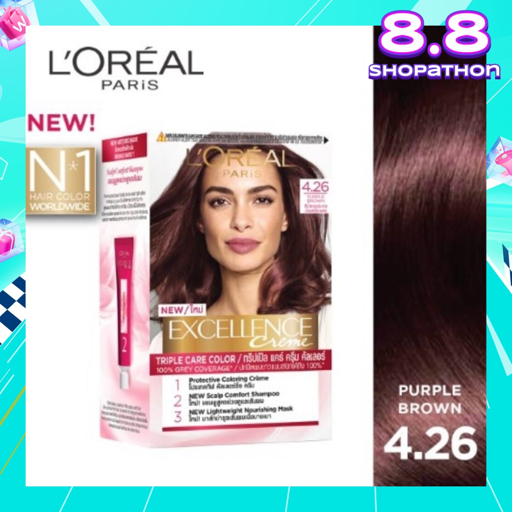 L'OREAL PARIS EXCELLENCE Crème Purple Brown #4.26