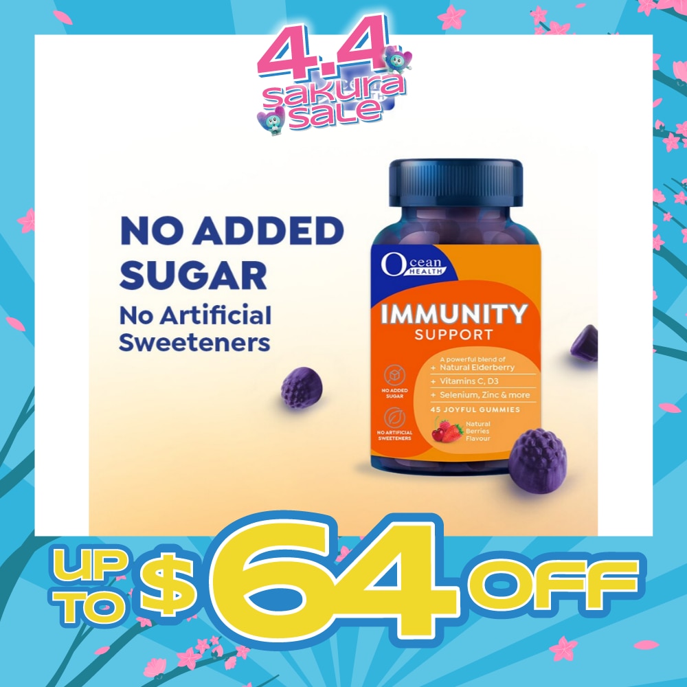 Immunity Support Gummies, Natural Berries Flavour (Help Support Immune Health) 45