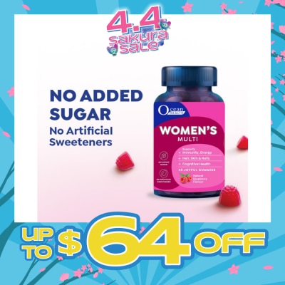 OCEAN HEALTH - Women's Multi Gummies Natural Raspberry Flavour 45s