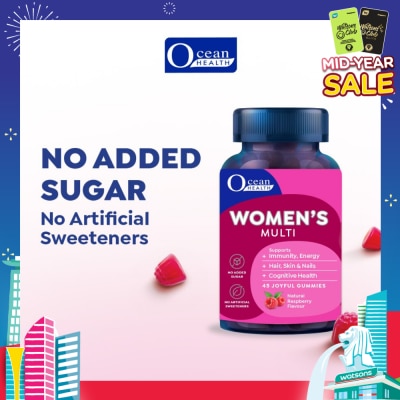 OCEAN HEALTH Women's Multi Gummies Natural Raspberry Flavour 45s (Expiry: Mar`2026)