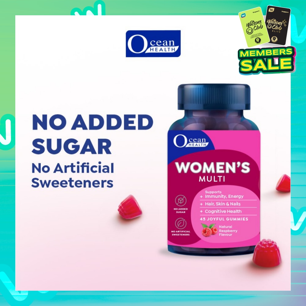 Women's Multi Gummies Natural Raspberry Flavour 45s
