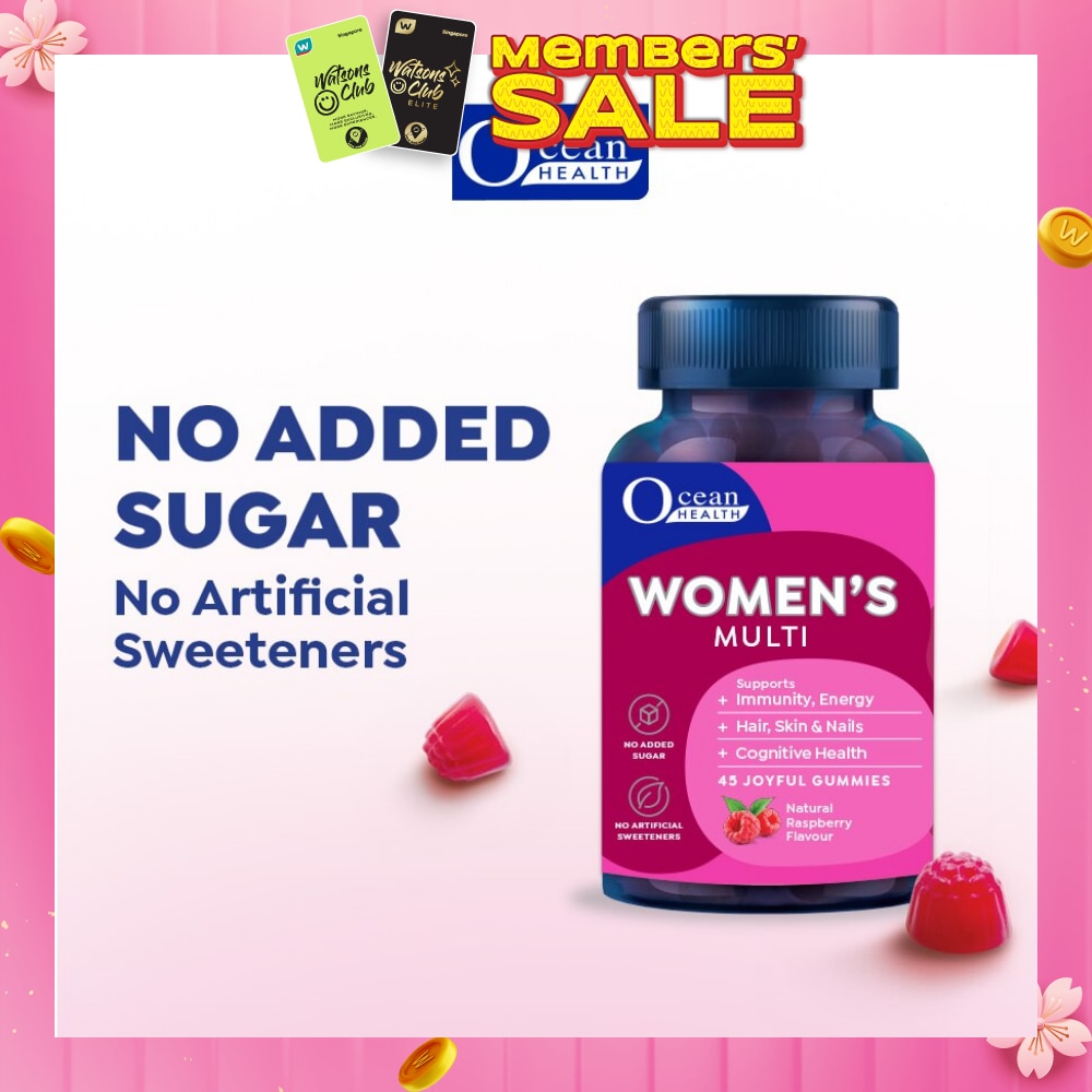 Women's Multi Gummies Natural Raspberry Flavour 45s