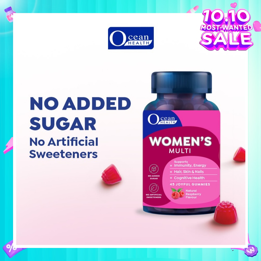 Women's Multi Gummies Natural Raspberry Flavour 45s
