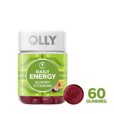 OLLY Daily Energy Vitamins with B12 (Caffeine-Free) Chewable Supplement 30 Day Supply 60s