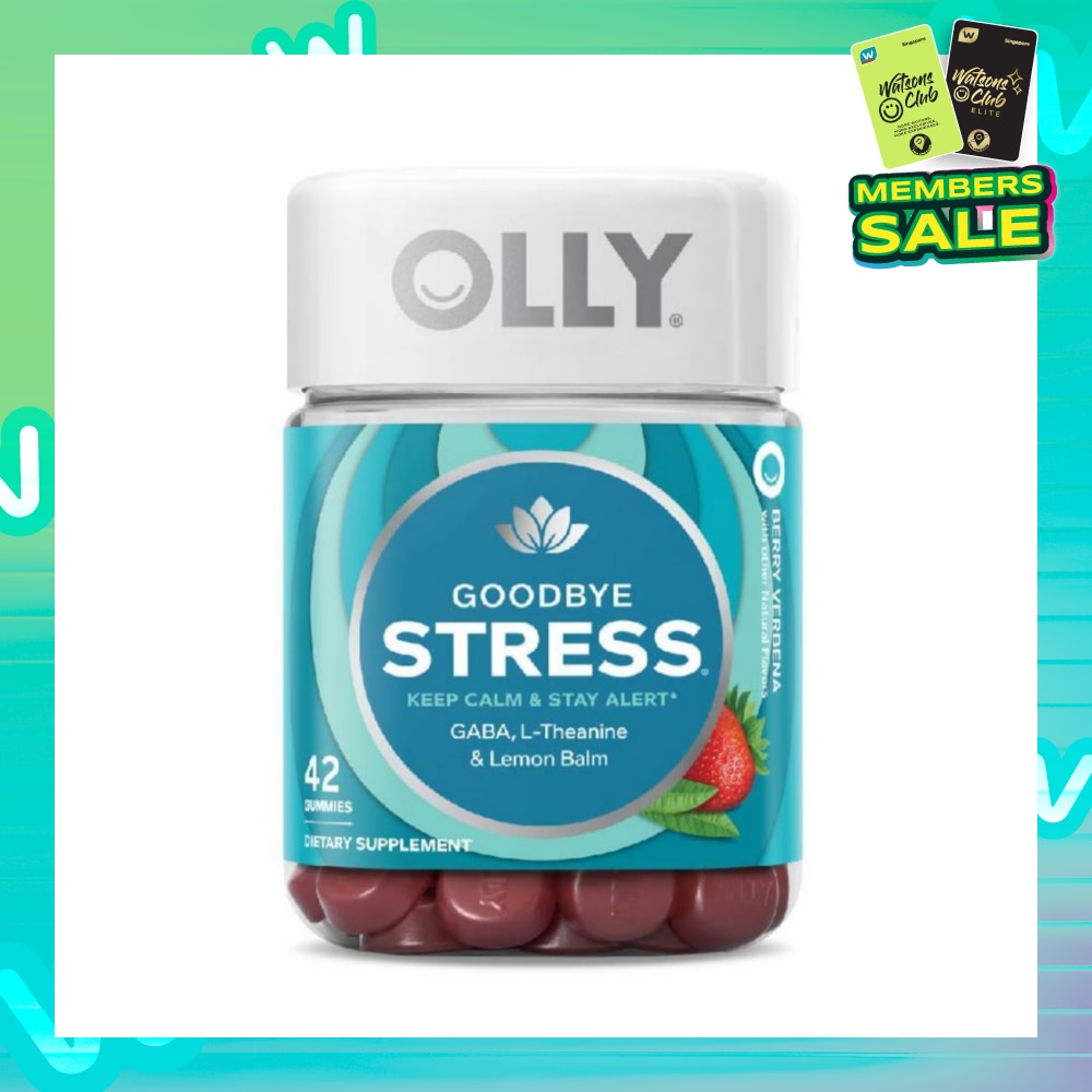 Goodbye Stress Gummy Supplement with GABA (Keeping Calm and Staying Alert) 21 Day Supply 42s