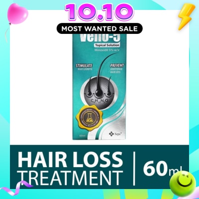XEPA SOUL VELLO 5 Topical Solution (For Stimulating Hair Growth And Prevention of Additional Hair Loss in Men and Women) 60ml image