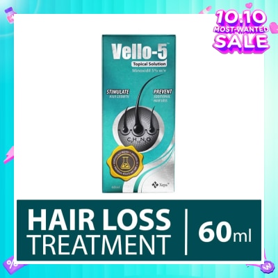 XEPA SOUL VELLO 5 Topical Solution (For Stimulating Hair Growth And Prevention of Additional Hair Loss in Men and Women) 60ml