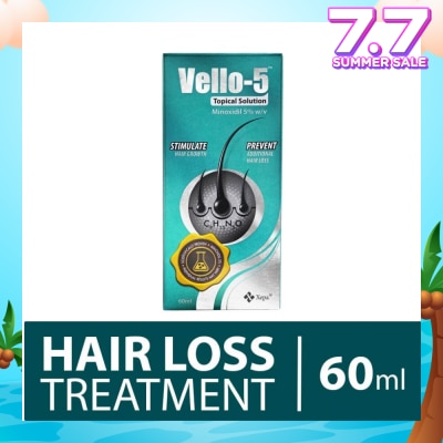 XEPA SOUL VELLO 5 Topical Solution (For Stimulating Hair Growth And Prevention of Additional Hair Loss in Men and Women) 60ml