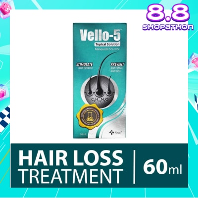 XEPA SOUL VELLO 5 Topical Solution (For Stimulating Hair Growth And Prevention of Additional Hair Loss in Men and Women) 60ml