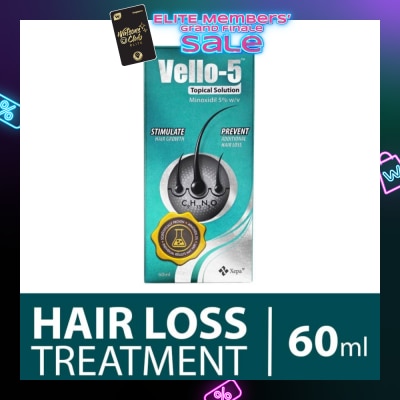 XEPA SOUL VELLO 5 Topical Solution (For Stimulating Hair Growth And Prevention of Additional Hair Loss in Men and Women) 60ml