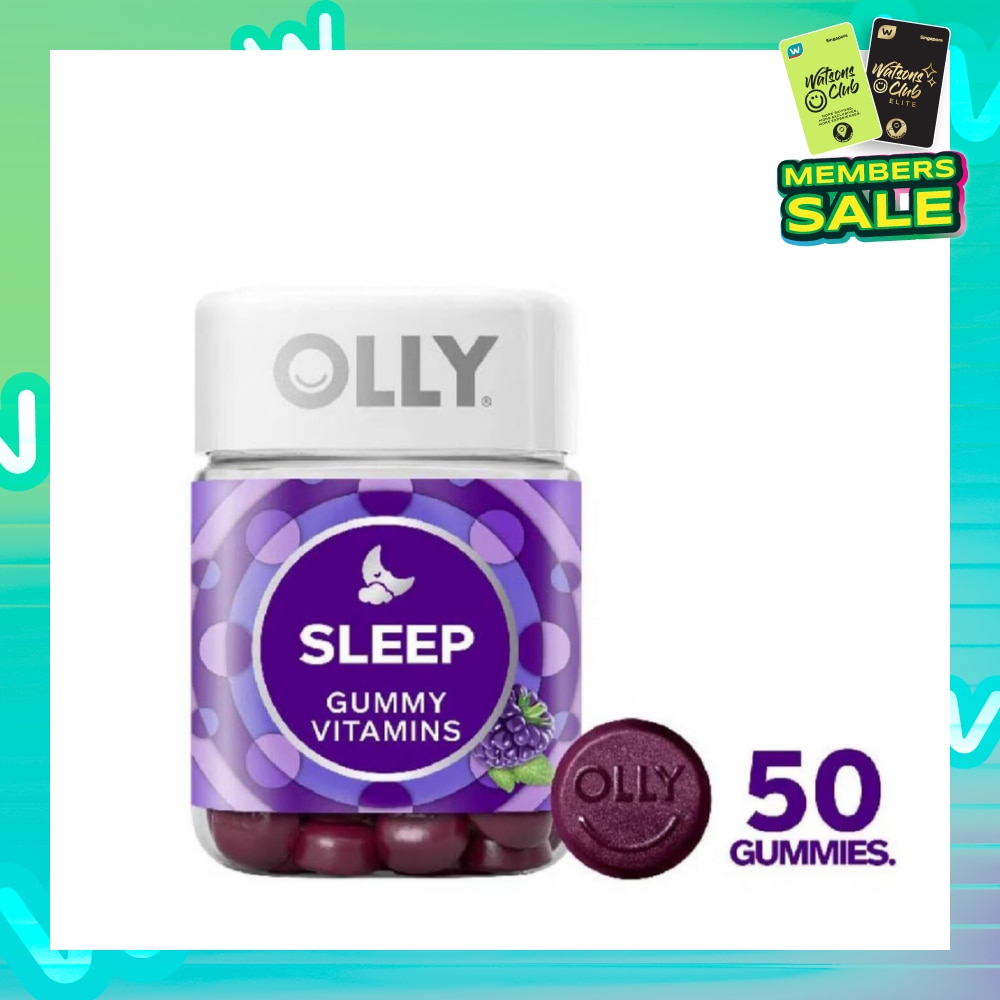 Sleep Gummy Vitamins with Melatonin Chewable Supplement (For Healthy Sleep Cycle) 25 Day Supply 50s