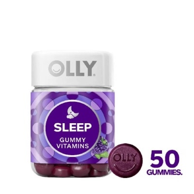 OLLY Sleep Gummy Vitamins with Melatonin Chewable Supplement (For Healthy Sleep Cycle) 25 Day Supply 50s