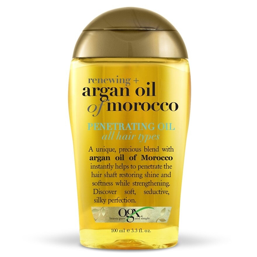 Renewing Argan Oil Of Morocco Penetrating Oil (Restoring Shine And Softness While Strengthening, Protects From Styling Heat And Uv Damage) 100ml