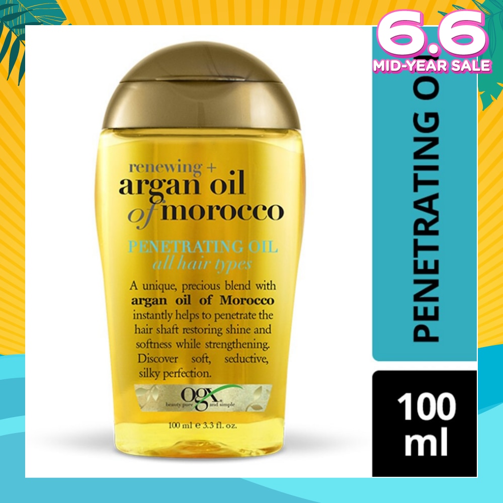 Renewing Argan Oil Of Morocco Penetrating Oil (Restoring Shine And Softness While Strengthening, Protects From Styling Heat And Uv Damage) 100ml