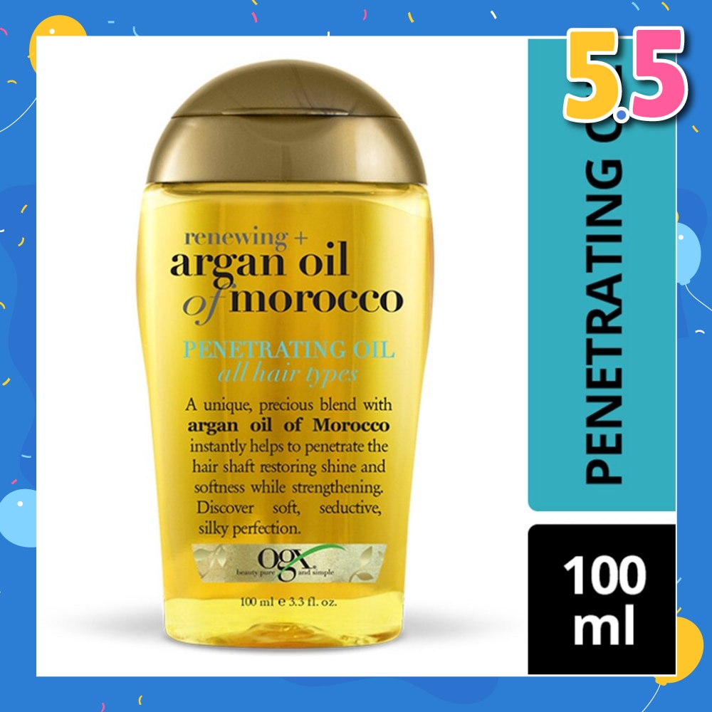 Renewing Argan Oil Of Morocco Penetrating Oil (Restoring Shine And Softness While Strengthening, Protects From Styling Heat And Uv Damage) 100ml