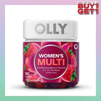 OLLY Perfect Women’s Gummy Multivitamins Chewable Supplement (with Vitamins A, D, C, E, Biotin, Folic Acid)  45 Day Supply 90s