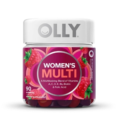 OLLY Perfect Women’s Gummy Multivitamins Chewable Supplement (with Vitamins A, D, C, E, Biotin, Folic Acid)  45 Day Supply 90s