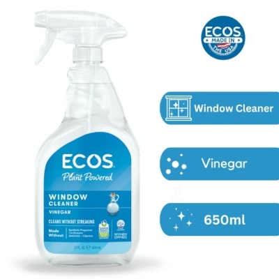 ECOS Plant Powered Window Cleaner Vinegar (Streak-Free Shine) 650ml