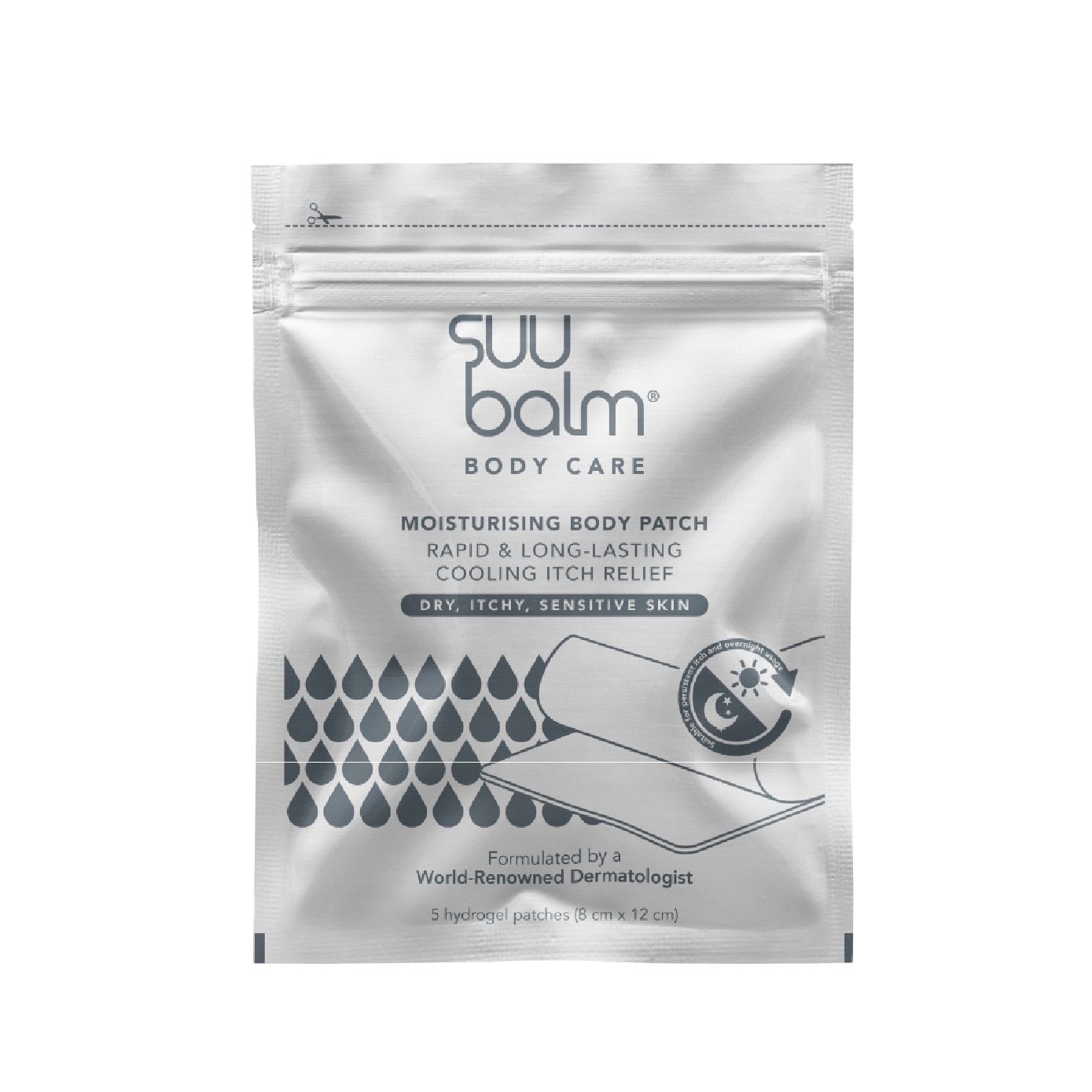 Moisturising Body Patch Hydrogel (For Dry, Itch and Sensitive Skin) 5s
