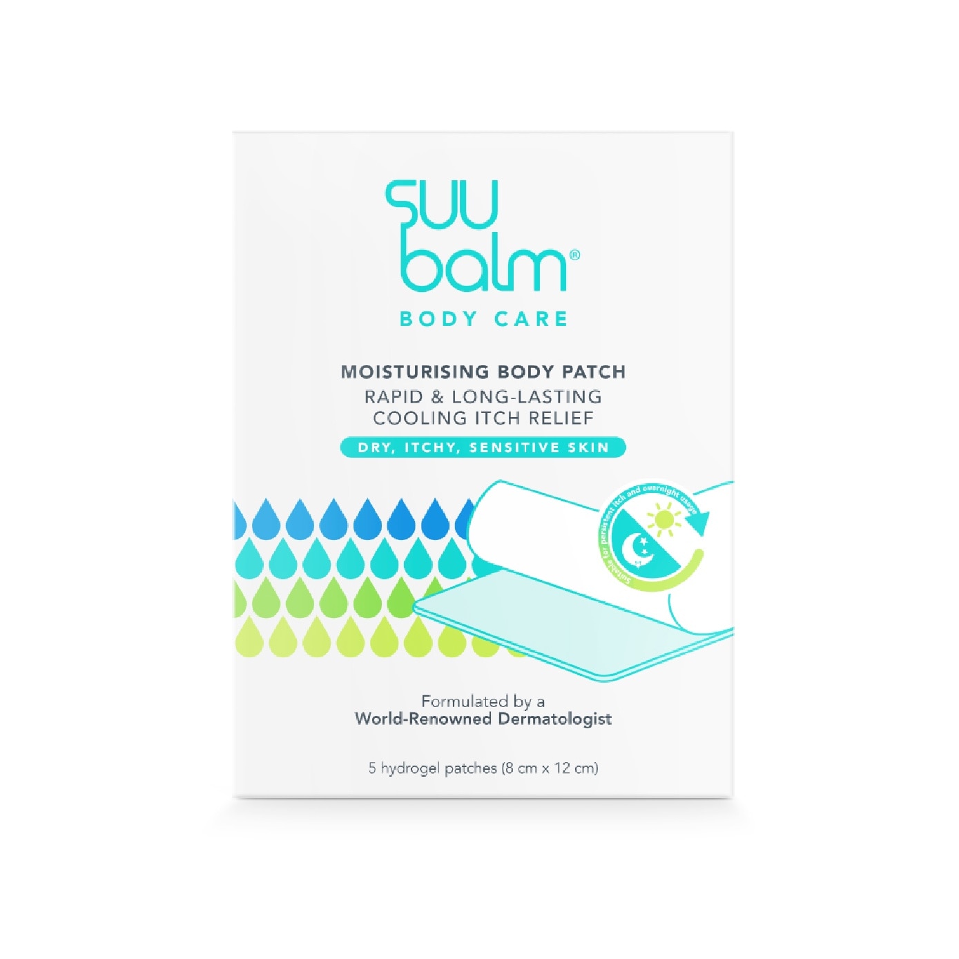 Moisturising Body Patch Hydrogel (For Dry, Itch and Sensitive Skin) 5s