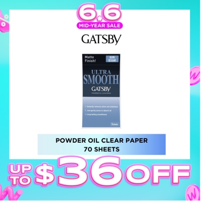 GATSBY - Powder Oil Clear Paper Sheet 70s