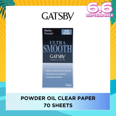 GATSBY Powder Oil Clear Paper Sheet 70s