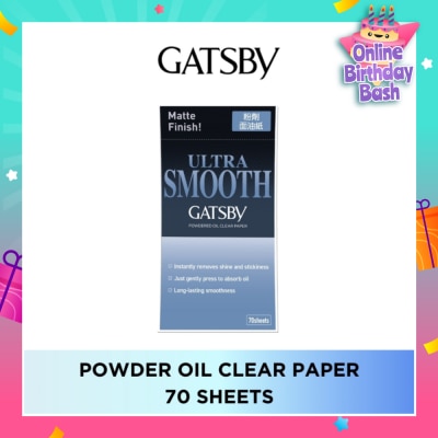 GATSBY Powder Oil Clear Paper Sheet 70s