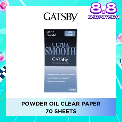 GATSBY Powder Oil Clear Paper Sheet 70s