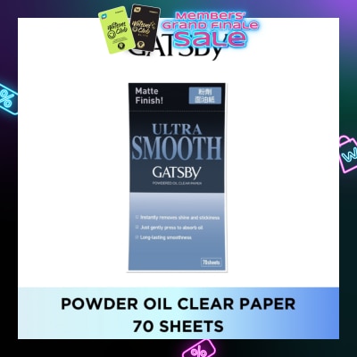 GATSBY Powder Oil Clear Paper Sheet 70s