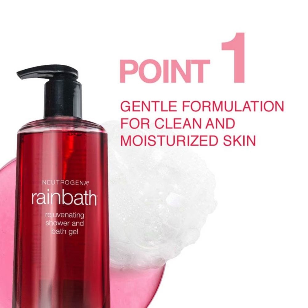 Rainbath Rejuvenating Shower And Bath Gel Pomegranate For Spa-Like Indulgence 473ml