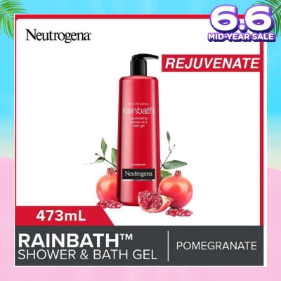 NEUTROGENA Rainbath Rejuvenating Shower And Bath Gel Pomegranate For Spa-Like Indulgence 473ml