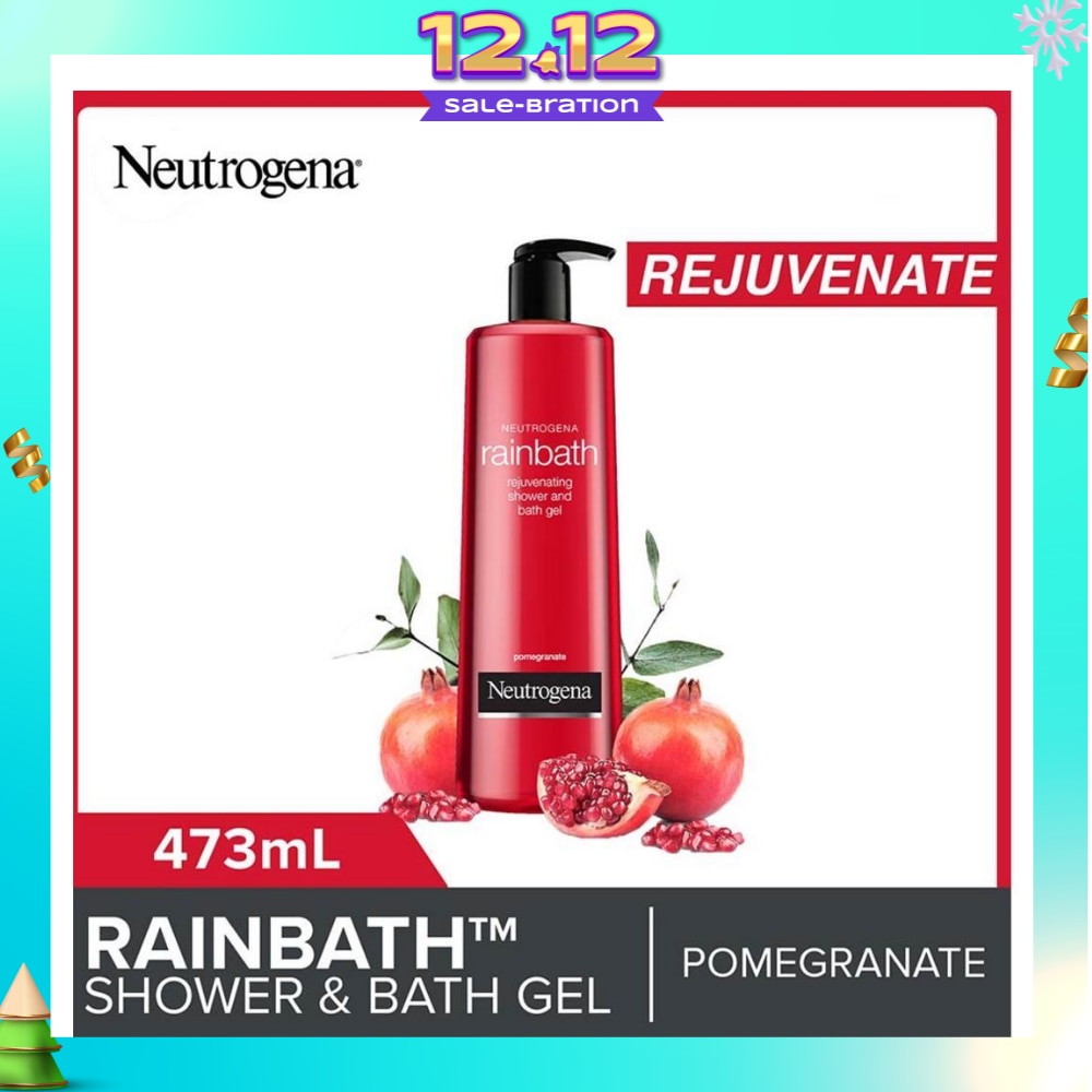 Rainbath Rejuvenating Shower And Bath Gel Pomegranate For Spa-Like Indulgence 473ml
