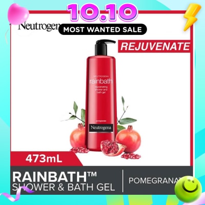 NEUTROGENA Rainbath Rejuvenating Shower And Bath Gel Pomegranate For Spa Like Indulgence 473ml image