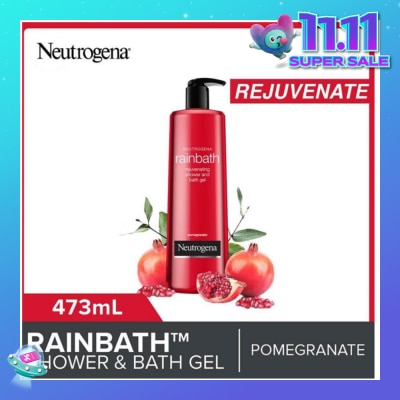 NEUTROGENA Rainbath Rejuvenating Shower And Bath Gel Pomegranate For Spa-Like Indulgence 473ml