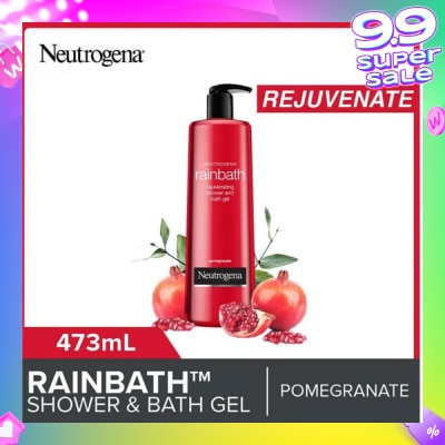 NEUTROGENA Rainbath Rejuvenating Shower And Bath Gel Pomegranate For Spa-Like Indulgence 473ml
