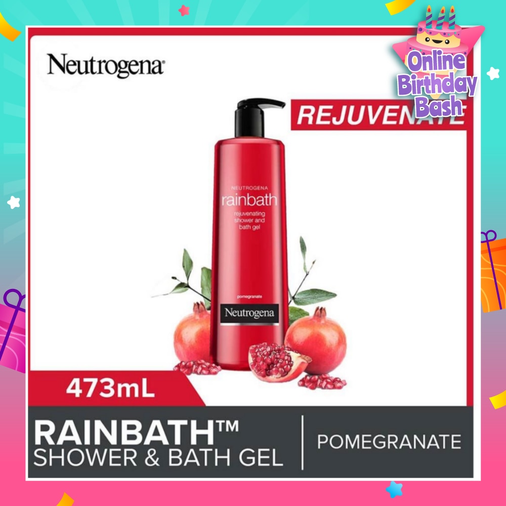 Rainbath Rejuvenating Shower And Bath Gel Pomegranate For Spa-Like Indulgence 473ml