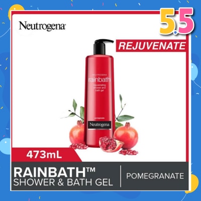 NEUTROGENA Rainbath Rejuvenating Shower And Bath Gel Pomegranate For Spa-Like Indulgence 473ml