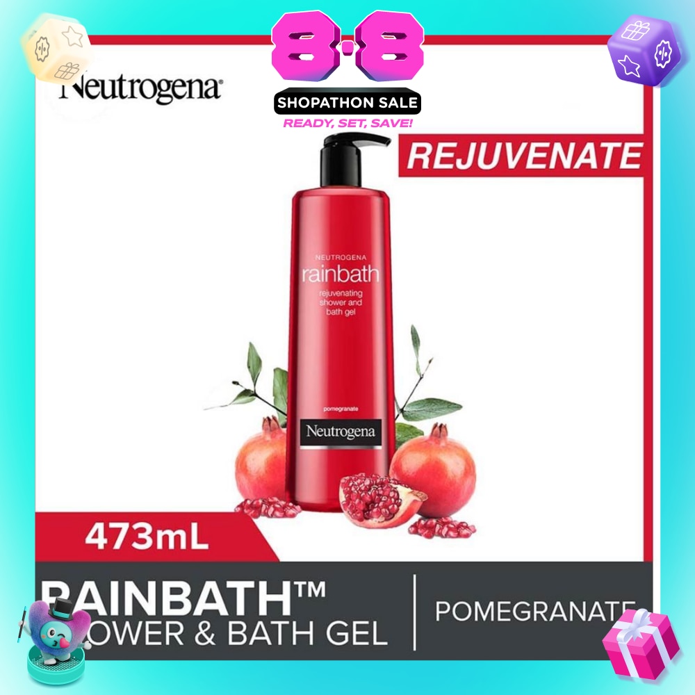 Rainbath Rejuvenating Shower And Bath Gel Pomegranate For Spa-Like Indulgence 473ml