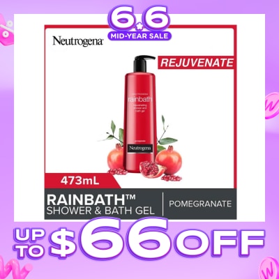 NEUTROGENA - Rainbath Rejuvenating Shower And Bath Gel Pomegranate For Spa-Like Indulgence 473ml