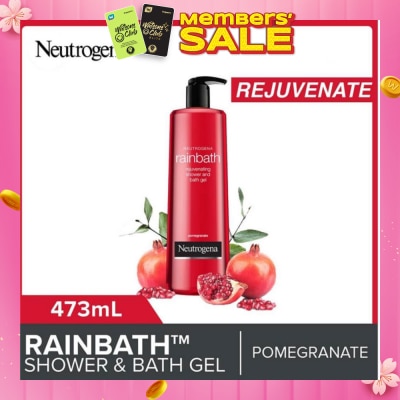 NEUTROGENA Rainbath Rejuvenating Shower And Bath Gel Pomegranate For Spa-Like Indulgence 473ml
