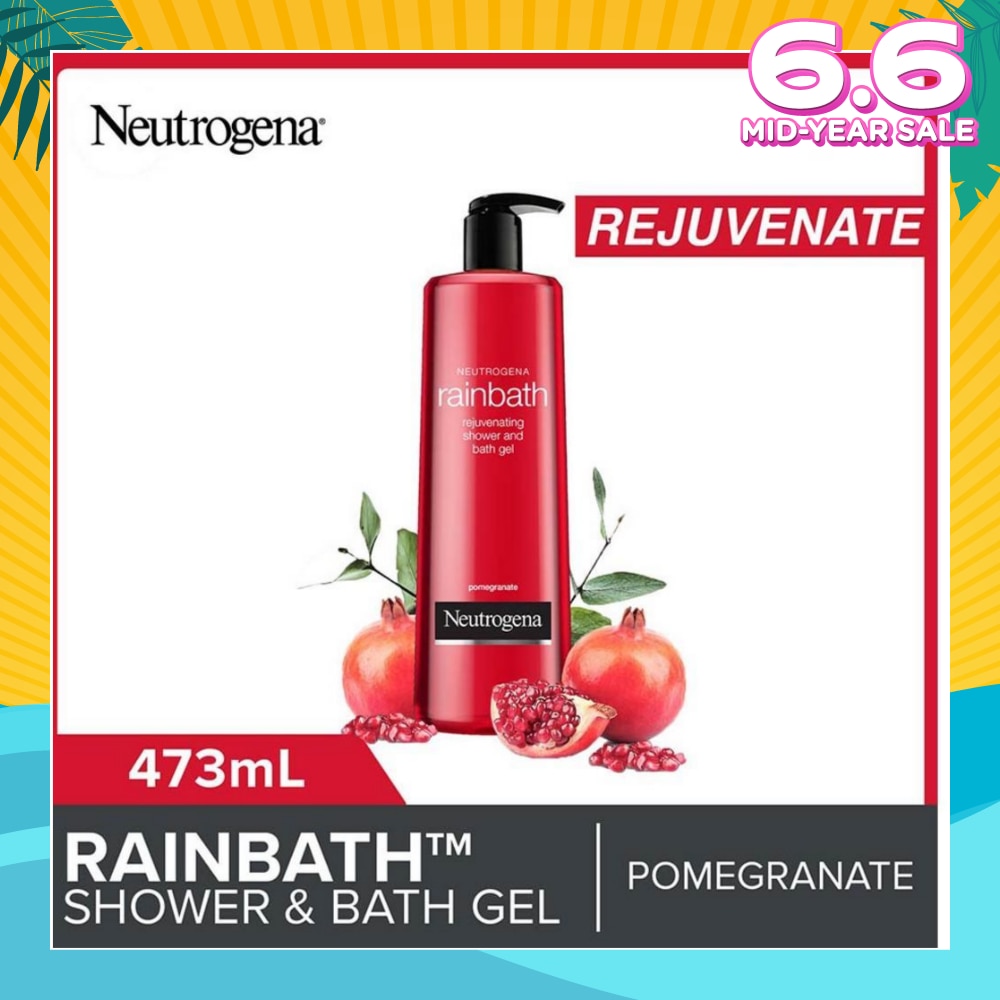 Rainbath Rejuvenating Shower And Bath Gel Pomegranate For Spa-Like Indulgence 473ml