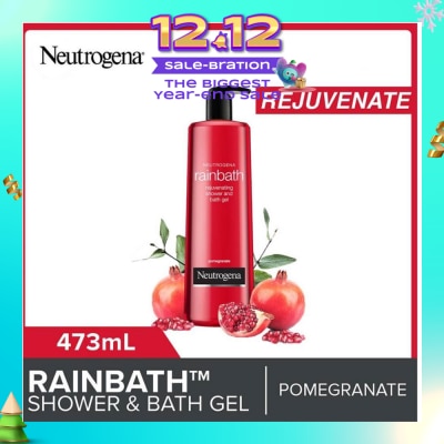 NEUTROGENA Rainbath Rejuvenating Shower And Bath Gel Pomegranate For Spa-Like Indulgence 473ml