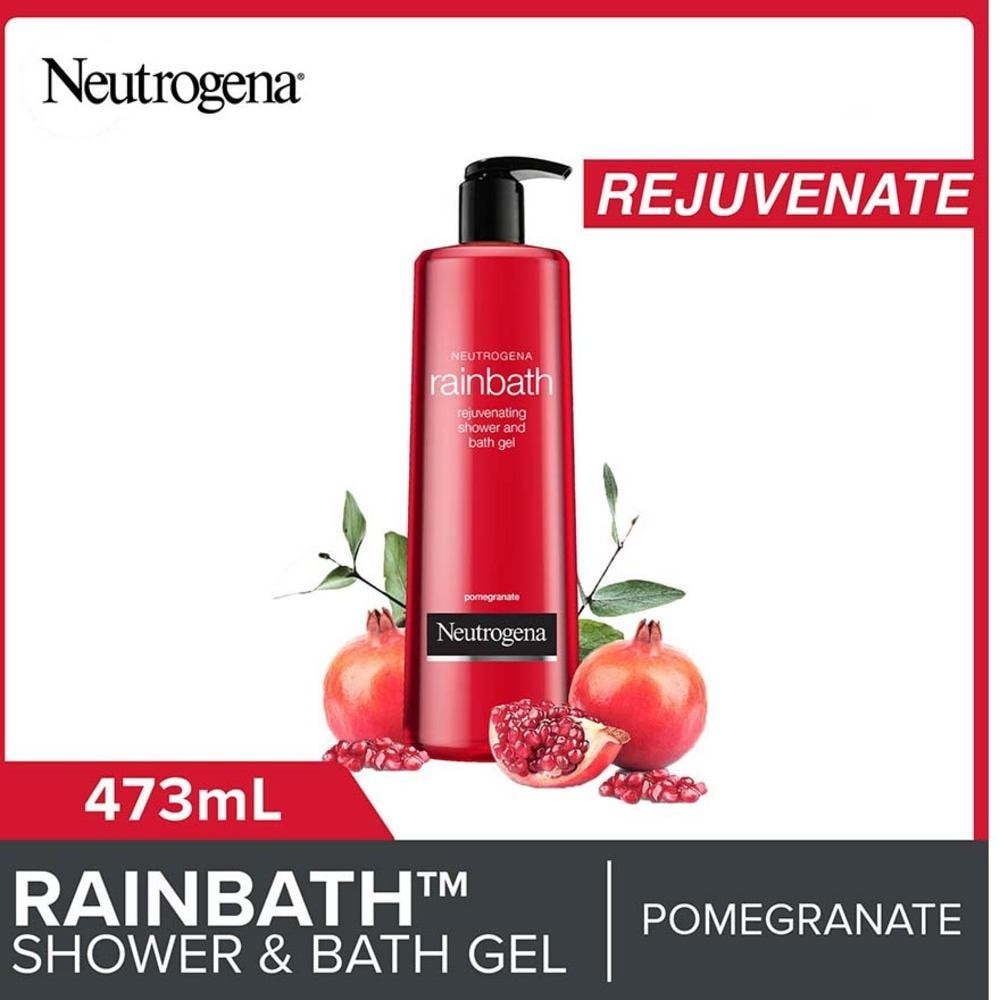 Rainbath Rejuvenating Shower And Bath Gel Pomegranate For Spa-Like Indulgence 473ml