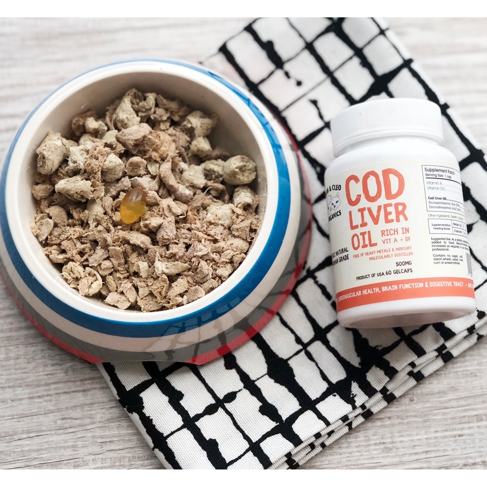 Cod Fish Oil 1000mg Gel Capsule Supplement for Dog & Cat 60s