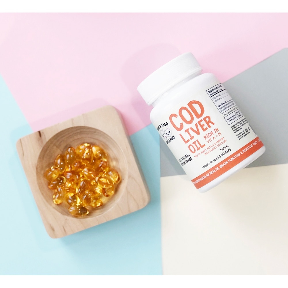 Cod Fish Oil 1000mg Gel Capsule Supplement for Dog & Cat 60s