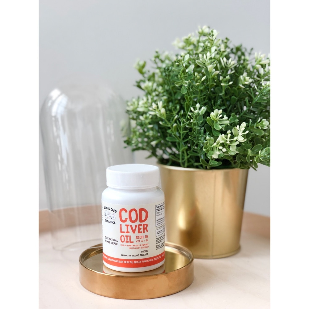 Cod Fish Oil 1000mg Gel Capsule Supplement for Dog & Cat 60s