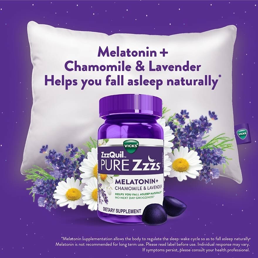 Pure Zzzs Melatonin Sleep Aid Gummies (Helps You Fall Asleep Naturally) 48s