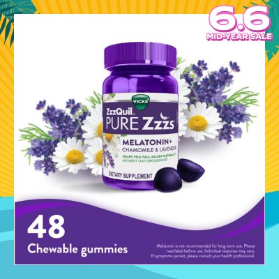 ZZZQUIL Pure Zzzs Melatonin Sleep Aid Gummies (Helps You Fall Asleep Naturally) 48s